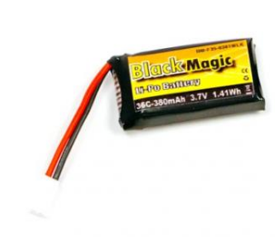 Аккумулятор Black Magic LiPo 3,7В(1S) 380mAh 30C Soft Case Molex plug 