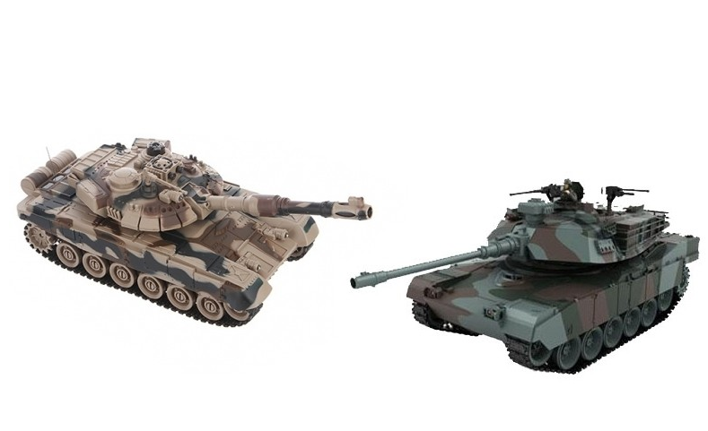 Радиоуправляемый танковый бой (советский T90 + Abrams США) 2.4GHz - Zegan - 99830