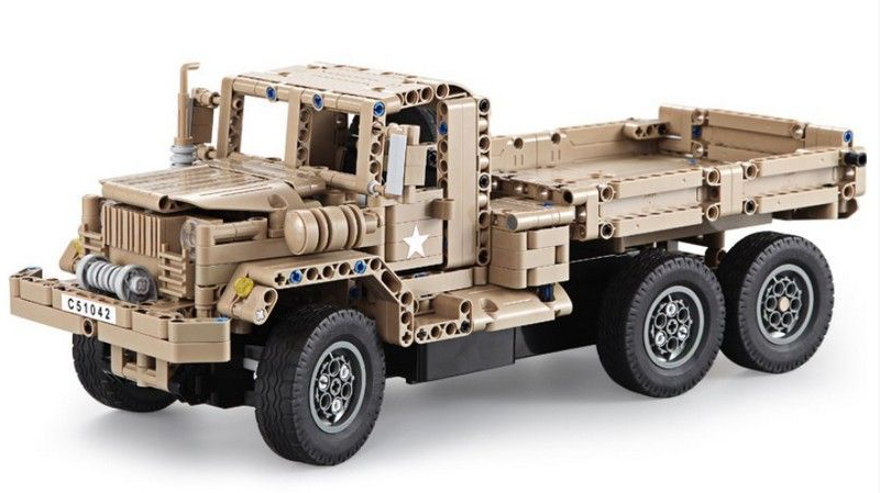 Радиоуправляемый конструктор CADA deTech военный грузовик (545 деталей) C51042W