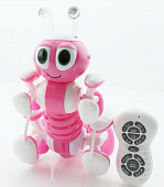 Р/у робот-муравей трансформируемый, звук, свет, танцы (розовый) BRAINPOWER AK055412-P 